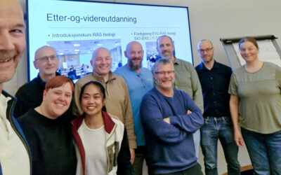 Forskningsgruppen for akvakultur og miljø møtte klyngemedlemmer